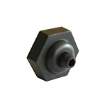 Pros 14000196-npe Гайка с переключателем с резиновым колпачком Grey 5x5x2