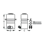Seadog line 354-4149003 Комплект омывателя лобового стекла Серебристый White / Grey 21.59 x 12.38 x 9.84 cm