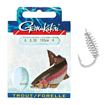 Gamakatsu 140192-00600-00022-00 Booklet Trout SPL 3610N Палатка Крюк 0.220 мм 100 см Серый Nickel 6 