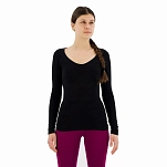 Icebreaker 103194001l Базовый слой с длинным рукавом Siren Sweetheart Merino Black 22x15x6