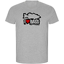 Купить Kruskis CA66900358K037 Футболка с коротким рукавом I Love Bass ECO Серый Heather Grey L 7ft.ru в интернет магазине Семь Футов