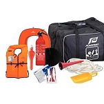 Plastimo 64878 Сумка для оборудования безопасности Black / Orange