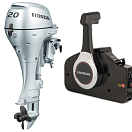 HONDA 503741 Подвесной мотор BF 20 SRU / Короткий вал / Электрический запуск / Дистанционное управление
