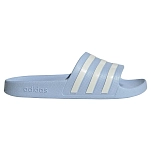 adidas ie8919/7 Шлёпанцы Adilette Aqua Glow Blue / Zero Met / Zero Met 32x20x10 EU 40.5