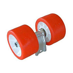 Oem marine REM174084 Трейлер двойной роликовый Оранжевый Red 120 mm