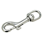 Seachoice 50-36491 Поворотный Карабин Серебристый Chrome Plated Brass