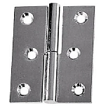 Plastimo 404094 Правая петля из хромированной латуни Silver 70 x 40 mm