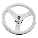 Рулевое колесо ELBA обод белый, спицы серебрянные д.320 мм Volanti Luisi VN70311-08
