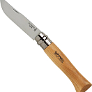 Opinel 000405 Blister N°08 Stainless Steel Бежевый  Natural 8.5 cm