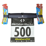 Ronhill RH-003831-Rh-00326-O/S пояс для бега Number  Charcoal / Black
