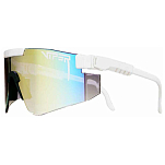 Pit viper the-miami-nights-double-wide The Miami Nights DW Солнцезащитные Очки Red / Blue Mirror Smoke Clear Fade/CAT2