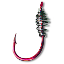 Купить Quantum fishing 4735010 Crypton Paste 0.200 Mm Связанные Крючки Черный Red 10  7ft.ru в интернет магазине Семь Футов