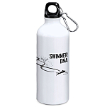Kruskis MD4049S101S156 Swimming DNA 800ml Алюминиевая бутылка Серебристый White