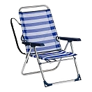 Купить Alco 677ALFSH-0056 стул Aluminum Beach Positions With Strap Голубой Multicolor 7ft.ru в интернет магазине Семь Футов