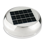 Вентилятор на солнечной батарее Marinco N2080 N20803S 229x135мм 23м³/час 2500мАч 4,8В 24ч нержавеющая сталь/пластик