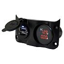 Купить Talamex 14576016 Switchpanel Add On с двойным USB И Цифровой вольтметр/амперметр Белая Black 7ft.ru в интернет магазине Семь Футов
