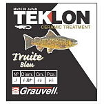 Teklon 491512-12 Truite Крюк Многоцветный  Blue (20 pcs) 12 (60 cm-0.12 mm) 