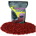Pro elite baits C8433882 Микс Банан И Клубника 1.8kg Пеллеты Красный