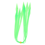 Baetis BASKC Силиконовые юбки Зеленый  Chartreuse