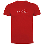 Kruskis CA65500460S175 Футболка с коротким рукавом Fishing Heartbeat Красный Red XL