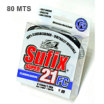 Sufix 13SUS21FC40C80H Super 21 SOC Фторуглерод 80 m Черный Clear 0.400 mm 
