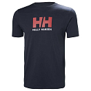 Купить Helly hansen 33979_597-4XL Футболка с коротким рукавом Logo Голубой Navy 4XL 7ft.ru в интернет магазине Семь Футов