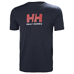 Helly hansen 33979_597-4XL Футболка с коротким рукавом Logo Голубой Navy 4XL