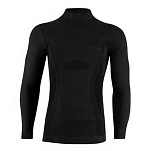 Lenz 294-10-XL Футболка с длинным рукавом и высоким воротом Merino 6.0 Черный Black XL