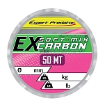 Expert predator 68811 фторуглерод Ex Soft Mix Carbon 50 m Бесцветный Pink 0.350 mm