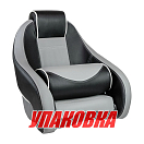 Кресло с болстером Stingray, обивка винил, цвет черный/серый (упаковка из 2 шт.) Marine Rocket MR18010_pkg_2