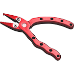 Frichy X18-RED-00 Aluminium 4.5´´ Плоскогубцы Красный Red