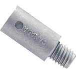 Martyr anodes 194-CM838929Z Zinc Карандаш для анода Volvo Серебристый
