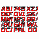 Купить Trac outdoors 328-REBLK700 Series 700 Регистрационное письмо Красный Red / Black 7ft.ru в интернет магазине Семь Футов