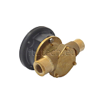 Jabsco 50005-00-8411 Flexible Bronze Impeller Pump with flange adapter, BG 005, 9,5mm (3/8