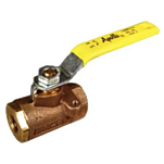 Apollo 37-7710110 Полнопоточный шаровой клапан Желтый Bronze 6.3 mm 