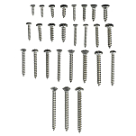 Seachoice 50-59426 216 Куски Нажатие Винт Комплект Серебристый Clear