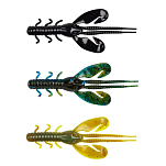 Berkley 1457728 Powerbait Rocket Craw 100 Mm Многоцветный Breen-Clear Chartreuse