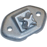 Springfield marine 169-2100067 Bolt-On скобка Серебристый