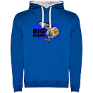 Купить Kruskis SU1067060501K041 Толстовка с капюшоном Big Game Two-Colour Голубой Royal Blue / White 3XL 7ft.ru в интернет магазине Семь Футов
