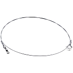 Westin T116-025-015-UNIT Стальная линия Titanium Leader 15 cm Black 0.160 mm