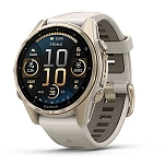 Garmin 010-02903-11 Часы Fenix 8 43 mm Amoled Sapphire  Fog Gray / Soft Gold Stainless Steel