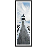 Постер Маяк Маршалл-Пойнт "Marshall Point Light" Филиппа Плиссона Art Boat/OE 339.01.605N 33x95см в черной рамке