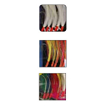 Ragot 14RG4400200 Рыболовное Перо Mitraillete Оригинал Inox 5 Hooks Многоцветный White Glow 2/0 