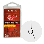 Benzar mix 42877108 Method Rig Связанный Крючок Без Зазубрин Бесцветный Black Nickel 8