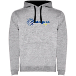 Kruskis SU1067015802K042 Толстовка с капюшоном Maguro Two-Colour Серый Heather Grey / Black S