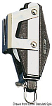 Лонготакельный блок на усиленных шарикоподшипниках со стопором и универсальной головкой Viadana Wind Speed 34 мм 300 - 800 кг 8 мм, Osculati 55.077.08