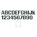 Купить International letterfix 5959015O O Наклейки с буквами Белая White 200 mm  7ft.ru в интернет магазине Семь Футов