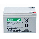 Lucas SBELSLA12-12 AGM Standby 12V 12A батарея Бесцветный Grey 15.1 x 9.8 x 9.8 cm
