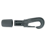 Euromarine 007936 Самоблокирующийся карабин Серебристый Black 4 mm