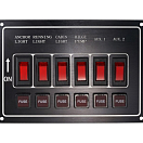 Switch Panel / 6 switches / horizontal 10165-bvs